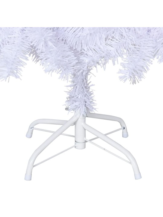 Tekojoulukuusi paksuilla oksilla valkoinen 120 cm PVC