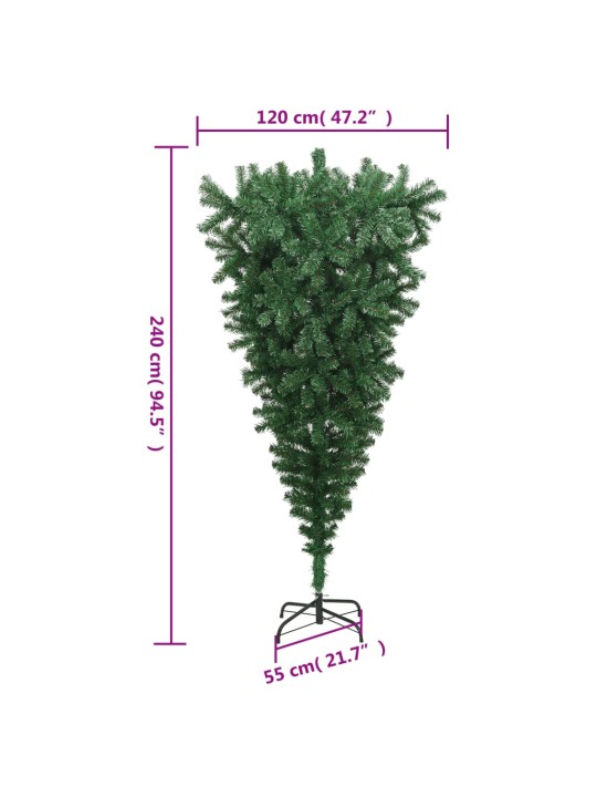 Tekokuusi ylösalainen jalustalla vihreä 240 cm