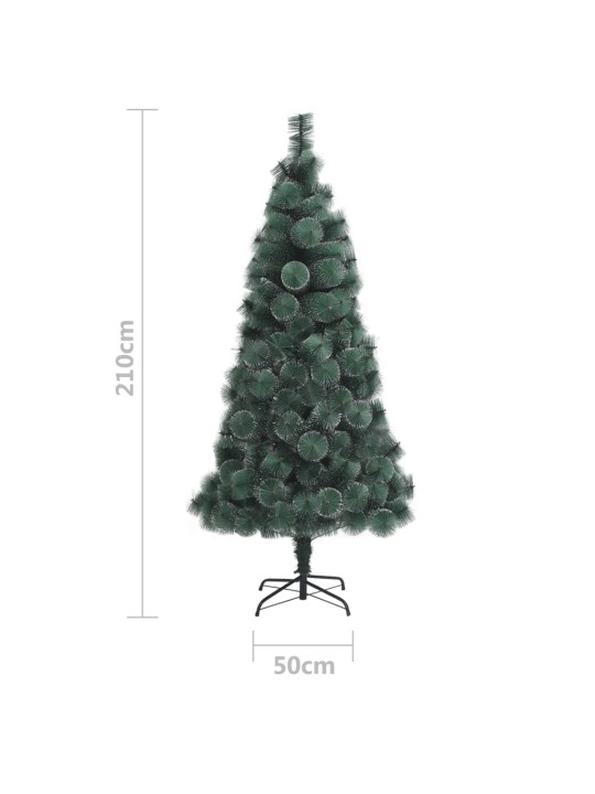 Tekojoulukuusi jalustalla vihreä 210 cm PET