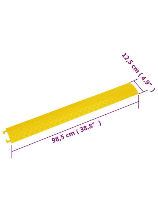 Kaapelisuojarampit 4 kpl 98,5 cm keltainen