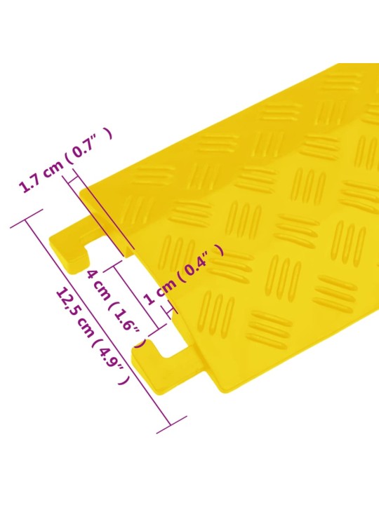 Kaapelisuojarampit 4 kpl 98,5 cm keltainen