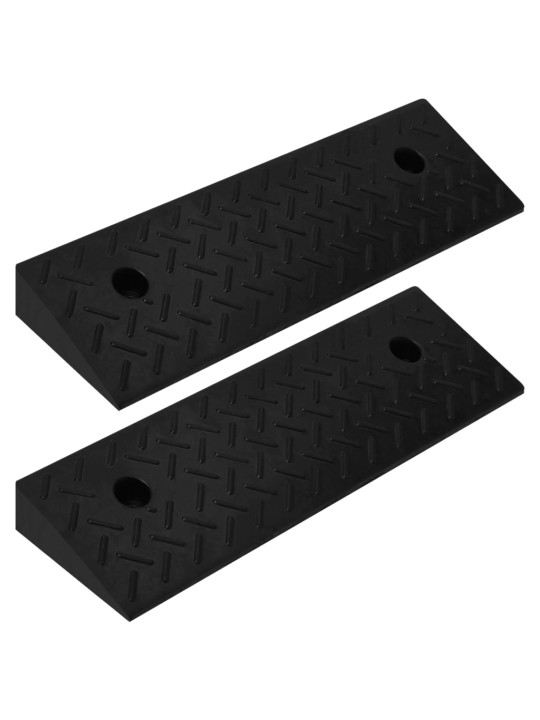 Jalkakäytävän rampit 2 kpl 50x17,5x5 cm kumi