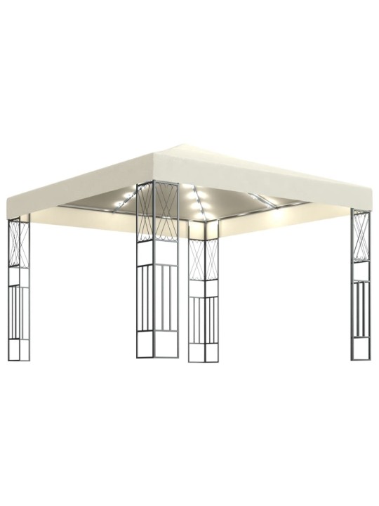 Huvimaja LED-valonauhoilla 3x3 m kerma kangas