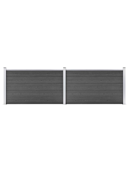 Aitapaneelisarja wpc 353x105 cm musta