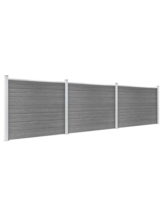 Aitapaneelisarja wpc 526x146 cm harmaa