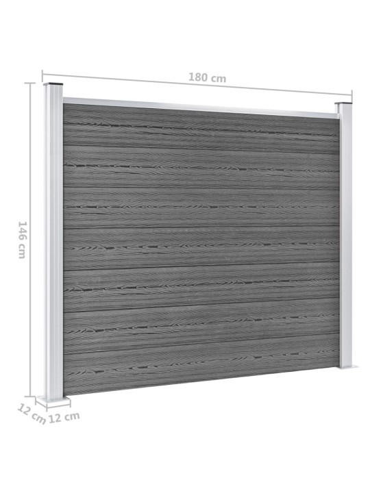 Aitapaneelisarja wpc 699x146 cm harmaa