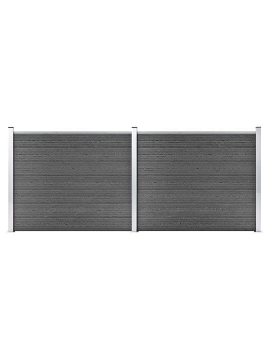 Aitapaneelisarja wpc 353x146 cm musta