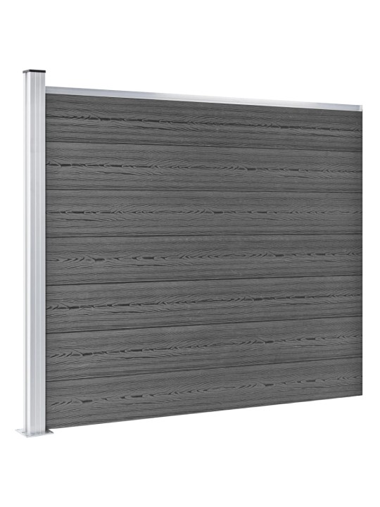 Aitapaneelisarja wpc 353x146 cm musta