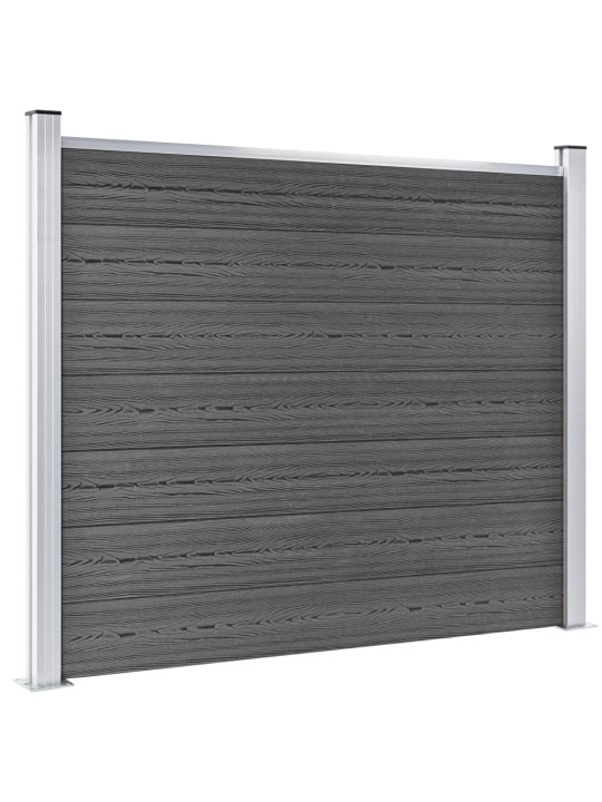 Aitapaneelisarja wpc 353x146 cm musta