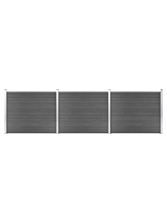 Aitapaneelisarja wpc 526x146 cm musta