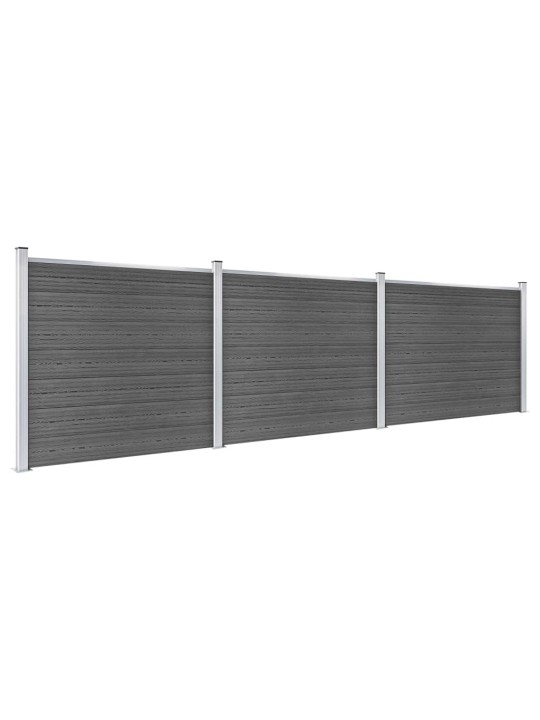 Aitapaneelisarja wpc 526x146 cm musta