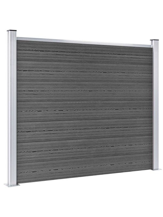Aitapaneelisarja wpc 526x146 cm musta