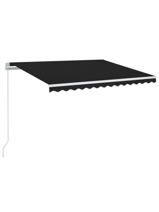 Manuaalisesti kelattava markiisi ledillä 350x250 cm antrasiitti