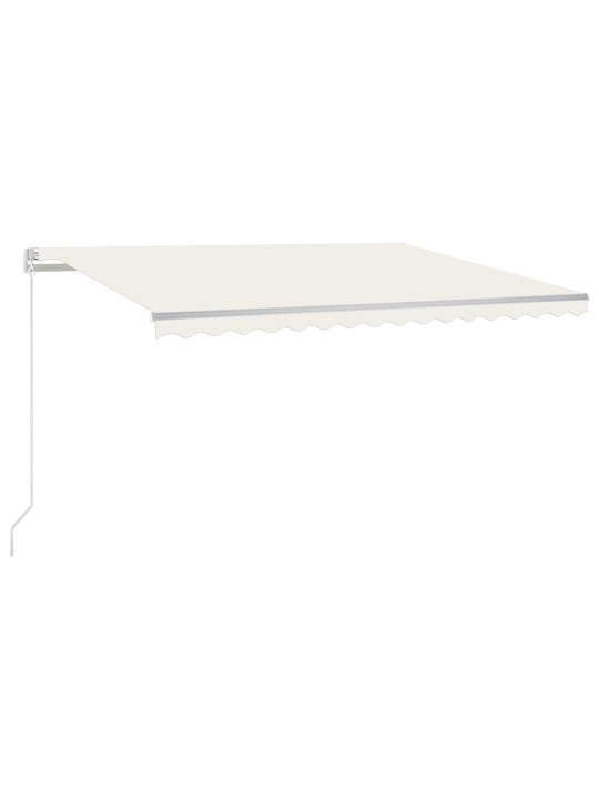 Manuaalisesti sisäänkelattava markiisi 450x300 cm kerma