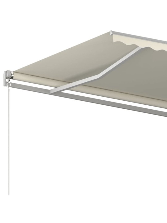 Manuaalisesti sisäänkelattava markiisi 450x300 cm kerma