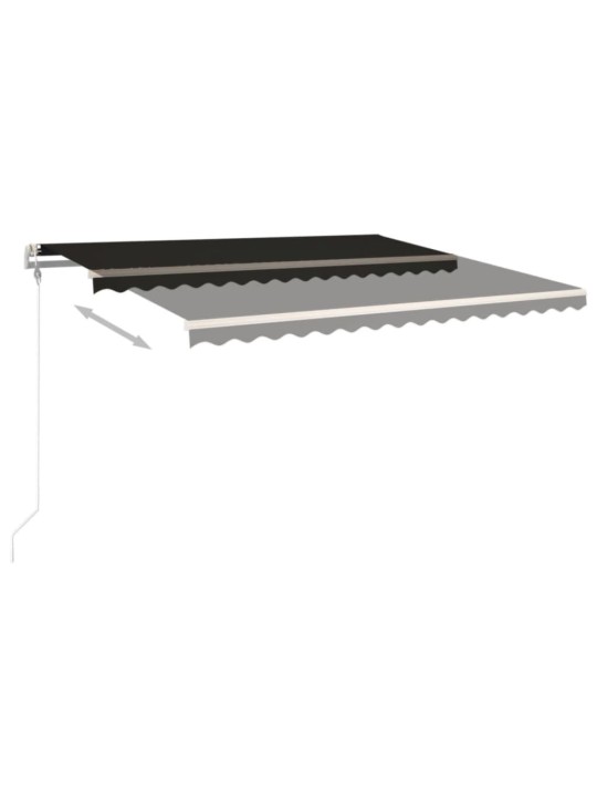 Automaattisesti sisäänkelattava markiisi 400x350 cm antrasiitti