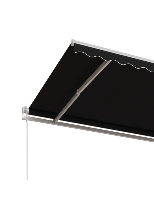 Automaattisesti sisäänkelattava markiisi 400x350 cm antrasiitti