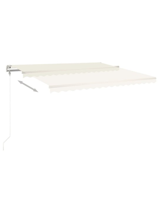 Automaattisesti sisäänkelattava markiisi 450x350 cm kerma