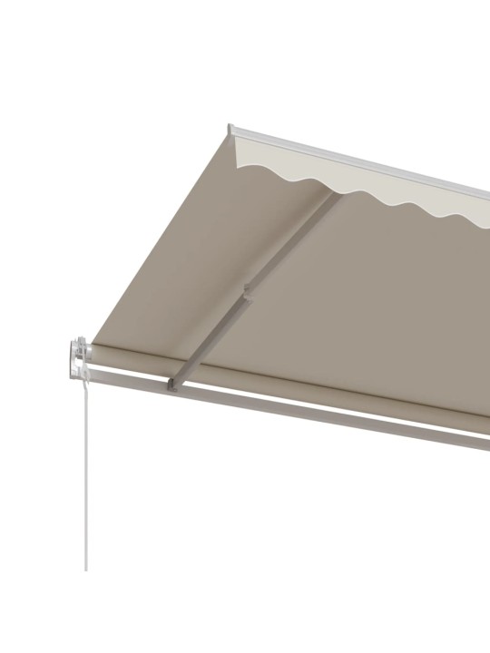 Automaattisesti sisäänkelattava markiisi 450x350 cm kerma