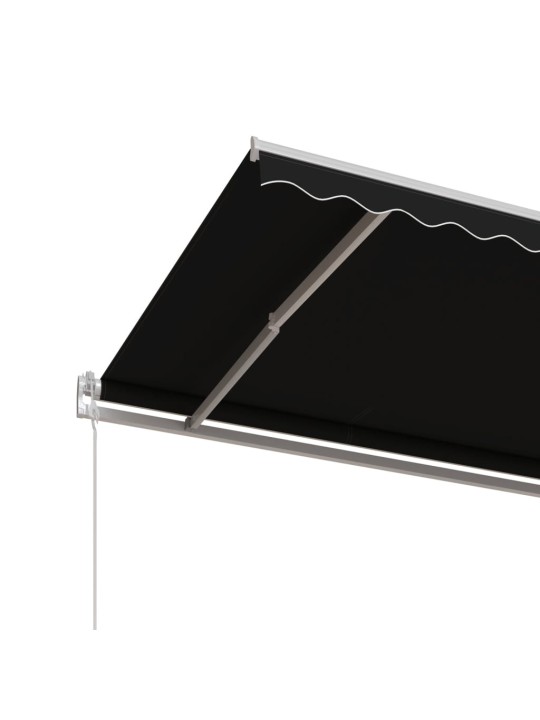 Automaattisesti sisäänkelattava markiisi 450x350 cm antrasiitti