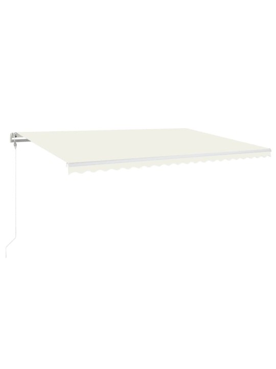 Automaattisesti sisäänkelattava markiisi 500x350 cm kerma