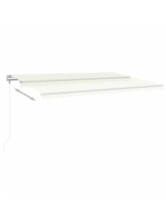 Automaattisesti sisäänkelattava markiisi 500x350 cm kerma