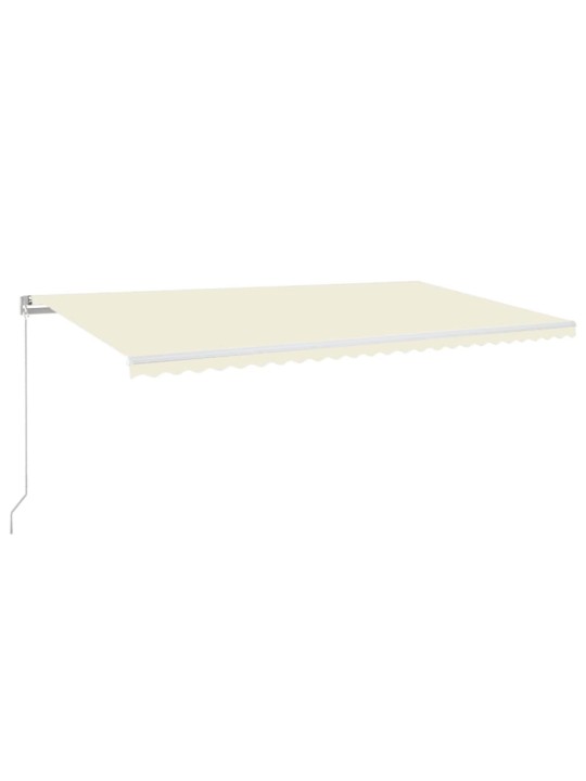 Manuaalisesti sisäänkelattava markiisi 600x350 cm kerma