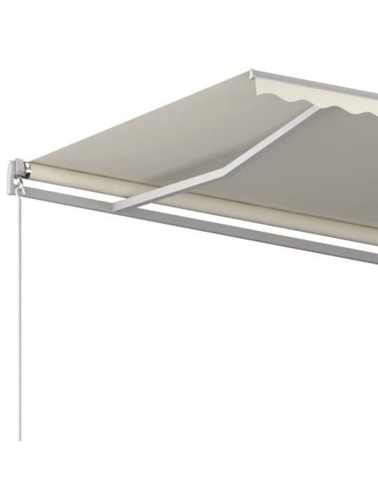 Manuaalisesti sisäänkelattava markiisi 600x350 cm kerma