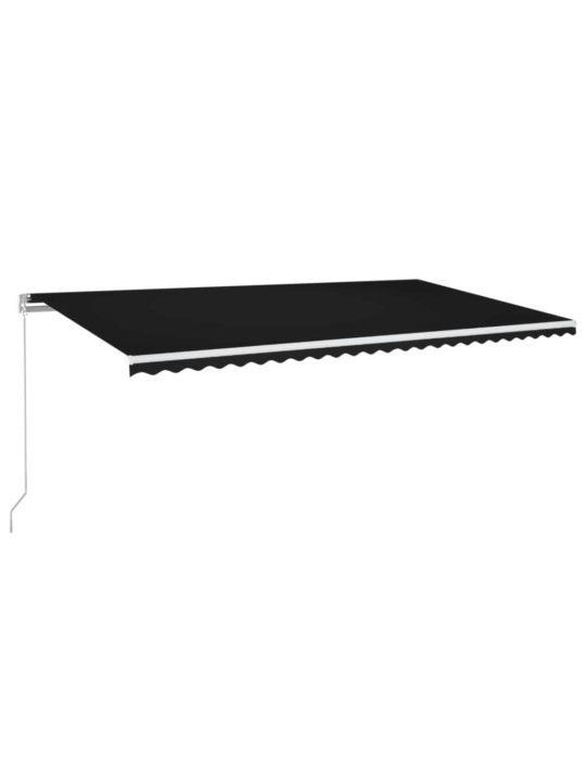 Manuaalisesti sisäänkelattava markiisi 600x350 cm antrasiitti