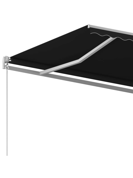 Manuaalisesti sisäänkelattava markiisi 600x350 cm antrasiitti