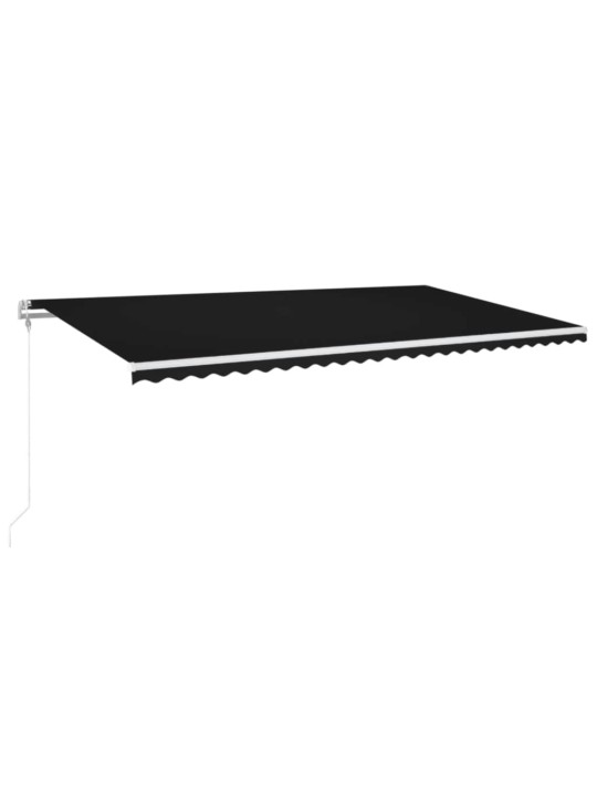 Automaattisesti sisäänkelattava markiisi 600x350 cm antrasiitti