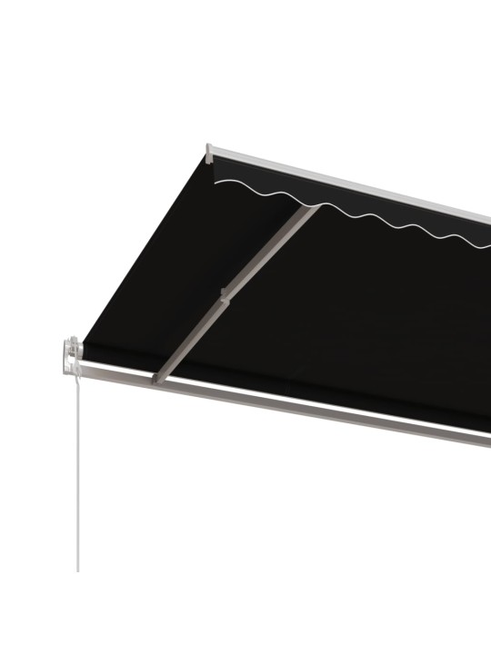 Automaattisesti sisäänkelattava markiisi 600x350 cm antrasiitti