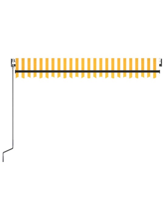 Automaattisesti sisäänkelattava markiisi 450x300cm keltavalk.