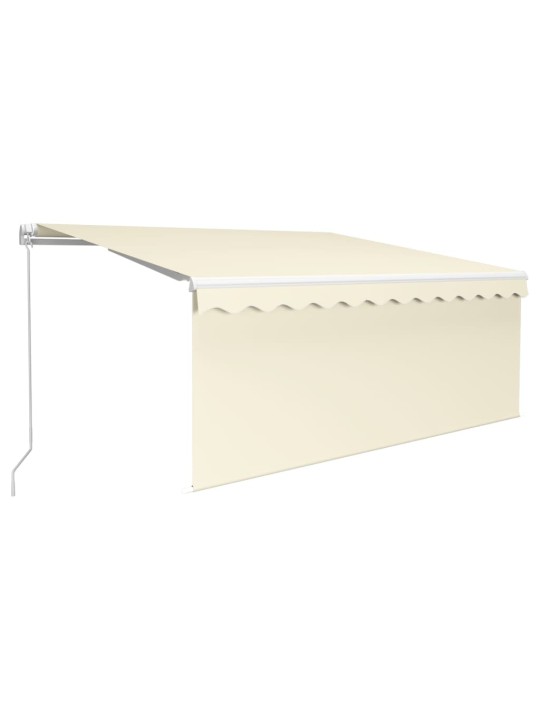 Käsin sisäänkelattava markiisi verhot/LED 3,5x2,5 m kerma