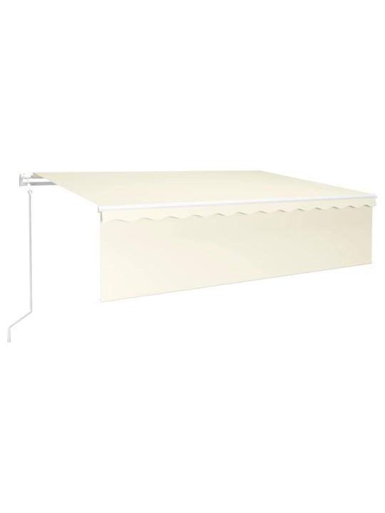Automaattimarkiisi verho/LED/tuulisensori 6x3 m kerma