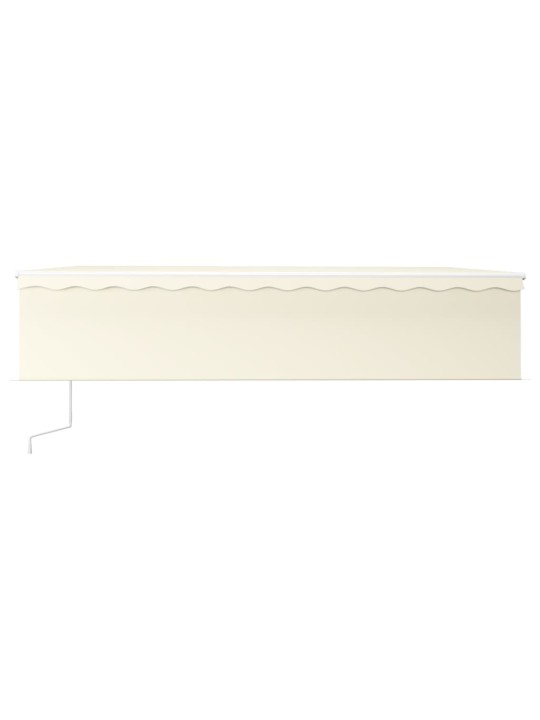 Automaattimarkiisi verho/LED/tuulisensori 6x3 m kerma