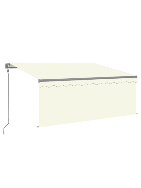 Sisäänkelattava markiisi verho/LED/tuulisensori 3x2,5 m kerma