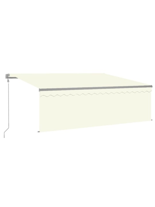 Sisäänkelattava markiisi verho/LED/tuulisensori 4x3 m kerma