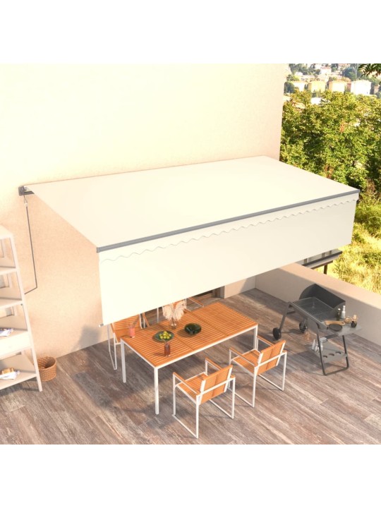 Automaattimarkiisi verhoilla 6x3 m kerma