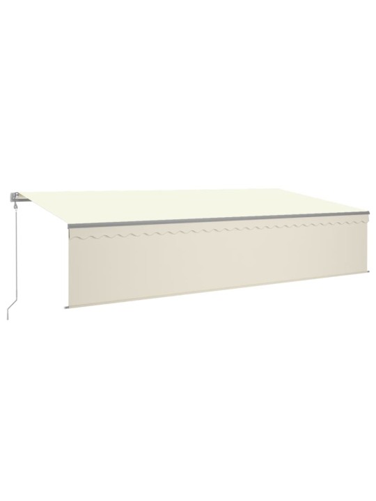 Automaattimarkiisi verho/LED/tuulisensori 6x3 m kerma