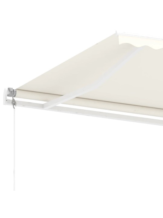 Vapaasti seisova sisäänkelattava markiisi 300x250 cm kerma