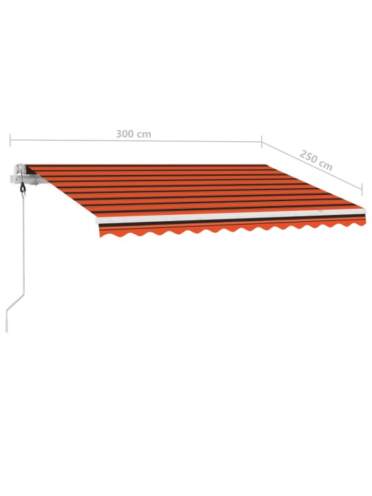 Vapaasti seisova sisäänkelattava markiisi 300x250cm orans.rusk.