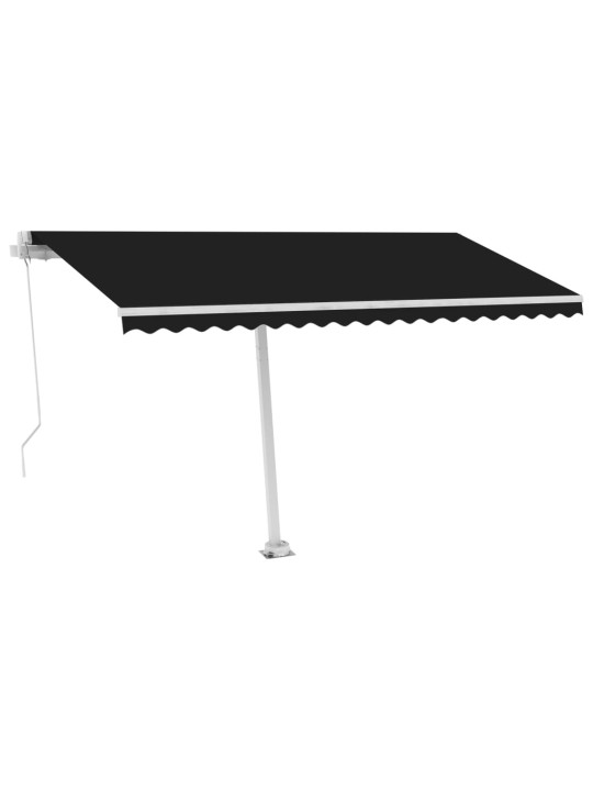Vapaasti seisova sisäänkelattava markiisi 400x300cm antrasiitti