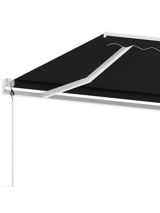 Vapaasti seisova sisäänkelattava markiisi 450x300cm antrasiitti