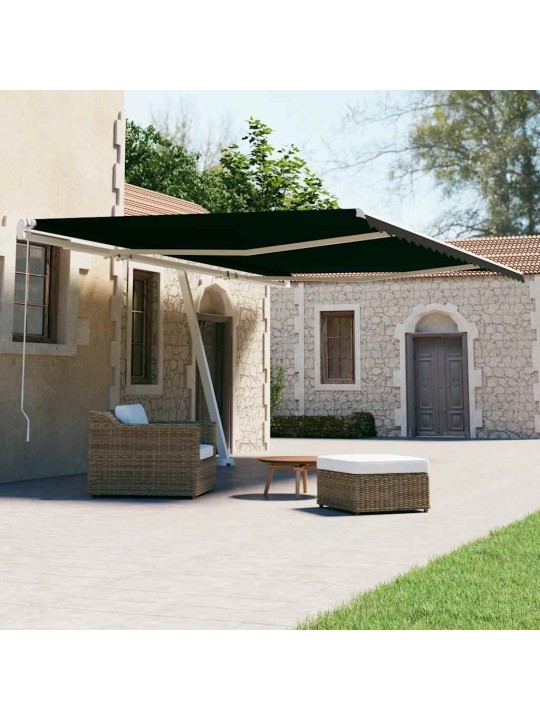 Vapaasti seisova sisäänkelattava markiisi 500x300cm antrasiitti