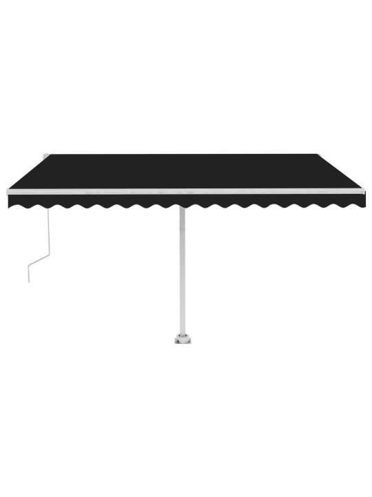 Vapaasti seisova sisäänkelattava markiisi 400x350cm antrasiitti