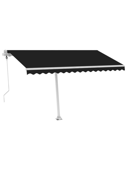 Vapaasti seisova sisäänkelattava markiisi 400x350cm antrasiitti