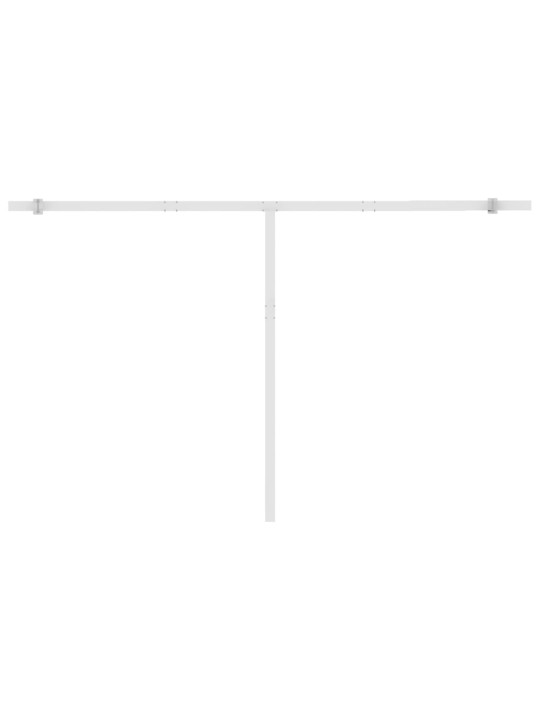 Vapaasti seisova sisäänkelattava markiisi 450x350 cm kerma