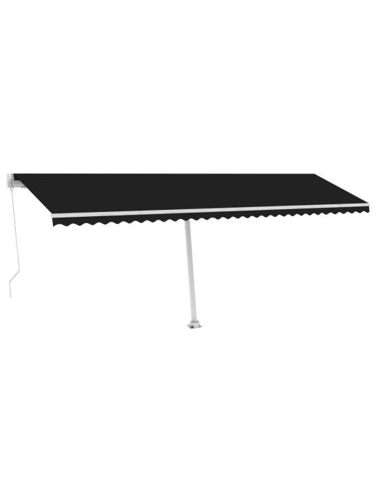 Vapaasti seisova sisäänkelattava markiisi 600x350cm antrasiitti