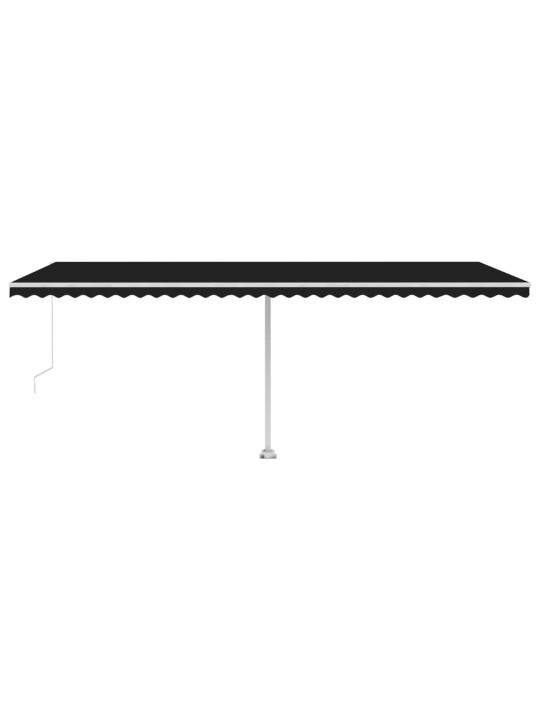 Vapaasti seisova sisäänkelattava markiisi 600x350cm antrasiitti